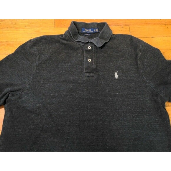 Polo Ralph Lauren Men's Shirt Dark Gray Silver Pony Classic Fit Preppy Size XL - Picture 3 of 7